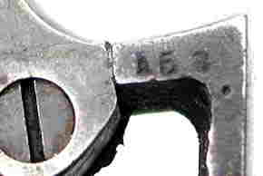 NUMBER "153"STAMPING�RIGHT FRONT FRAME UNDER GRIP